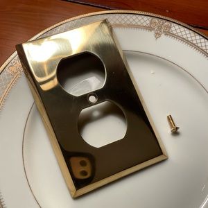 Forged Unlacquered Brass Wall Plate